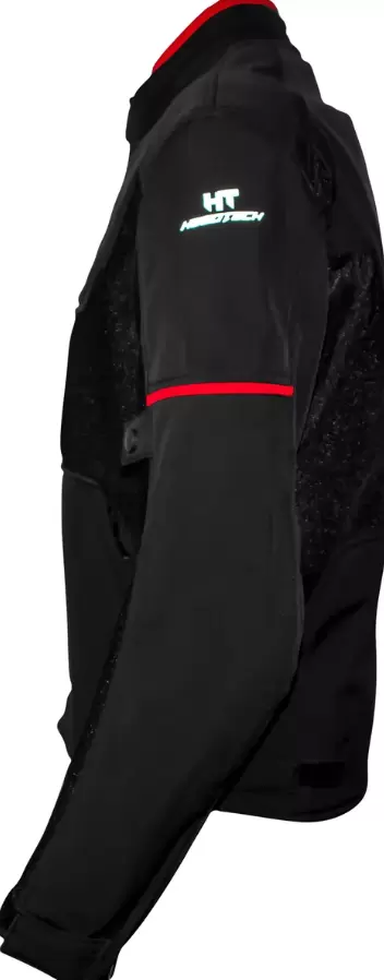 Chamarra Moto Mesh Protección Ht Luzern NGO ROJO