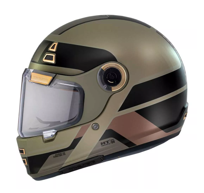 Casco Retro Classic Mt Jarama Cafe Mate Ece2206 Y Dot