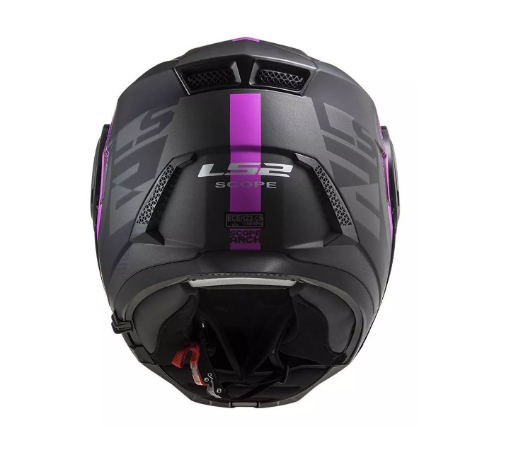 Casco Ls2 Scope Arch Abatible Negro Rosa Astro
