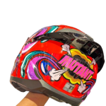 CASCO FLASH CON INTERCOM MUTANT ROJO