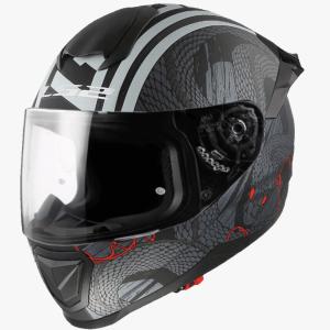 CASCO LS2 FF802 FUSION II SERPENT CON LUZ LED Y INTERCOM
