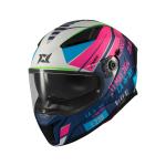 Casco axxis panther passenger blanco rosa