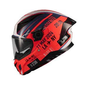Casco axxis panther passenger rojo