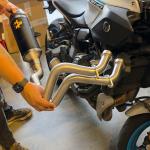 FULL SYSTEM Yamaha MT-07 2025 Thunder aluminium "Dark" CON DOBLE SONDA LANDA