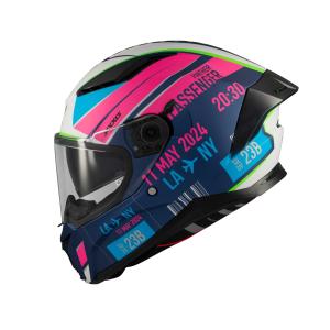 Casco axxis panther passenger blanco rosa
