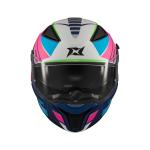 Casco axxis panther passenger blanco rosa