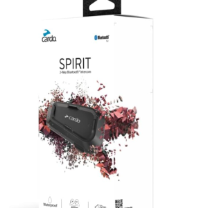 Cardo Systems Spirit - Auriculares de comunicación Bluetooth para Motocicleta, Color Negro, Paquete Individual