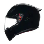 CASCO AGV K1S NEGRO BRILLOSO