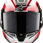 CASCO ALPINESTARS SUPERTECH R10 Element White / Bright Red / Carbon black