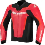 CHAMARRA DE PIEL GP FORCE V2 ROJO FLUO