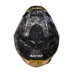 CASCO ASTRO ALFA RED X FIBRA DE CARBONO FORJADO