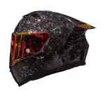 CASCO ASTRO ALFA RED X FIBRA DE CARBONO FORJADO