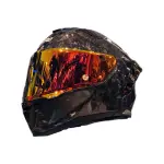 CASCO ASTRO ALFA RED X FIBRA DE CARBONO FORJADO