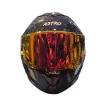 CASCO ASTRO ALFA RED X FIBRA DE CARBONO FORJADO