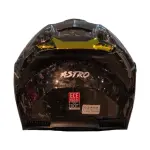 CASCO ASTRO ALFA RED X FIBRA DE CARBONO FORJADO