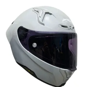 CASCO ASTRO PISTA GRIS BRILLOSO
