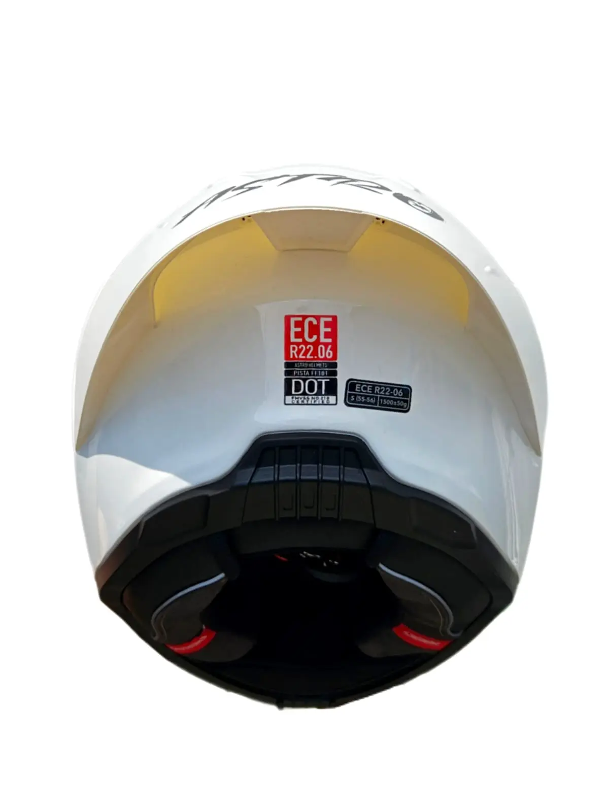CASCO ASTRO PISTA BLANCO BRILLOSO