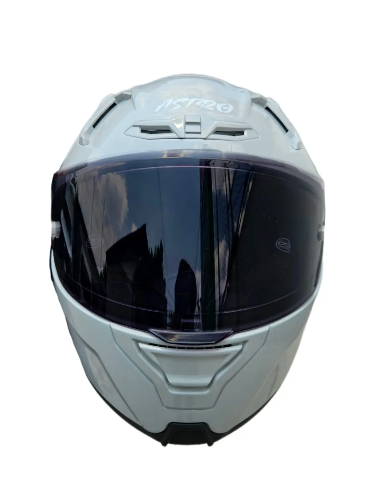 CASCO ASTRO PISTA GRIS BRILLOSO