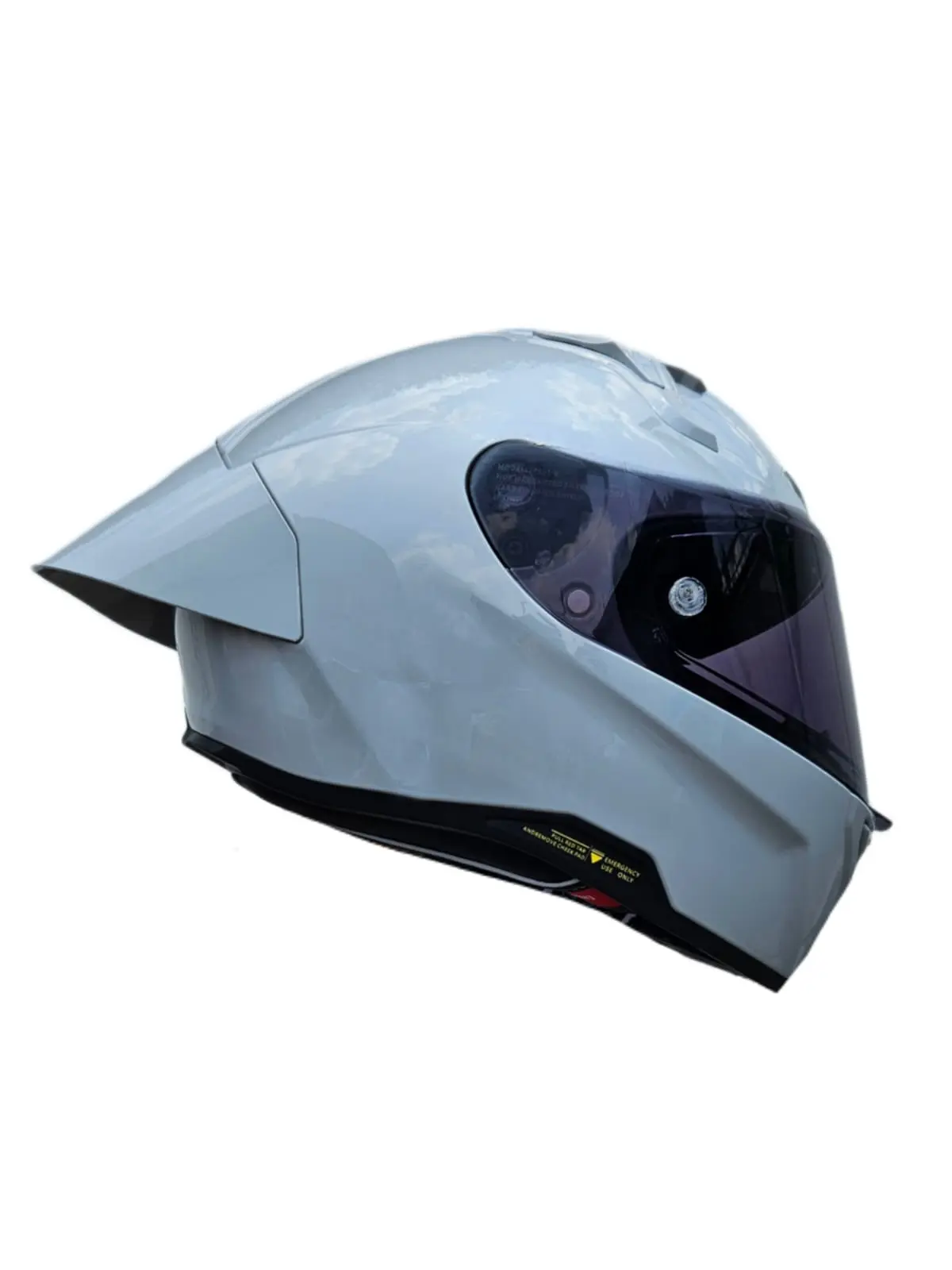 CASCO ASTRO PISTA GRIS BRILLOSO