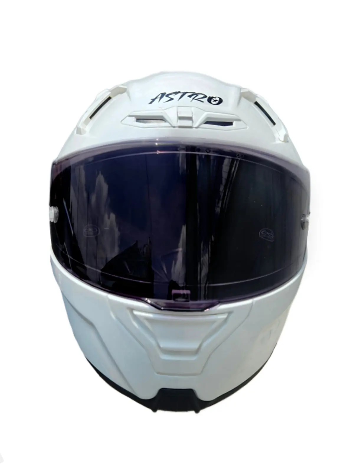CASCO ASTRO PISTA BLANCO BRILLOSO