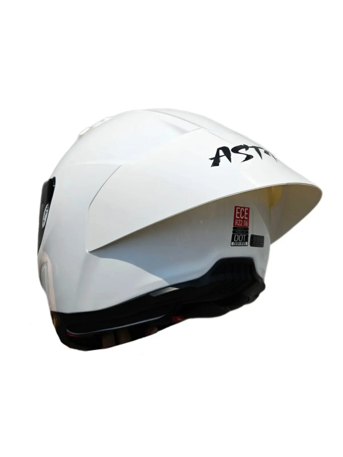 CASCO ASTRO PISTA BLANCO BRILLOSO