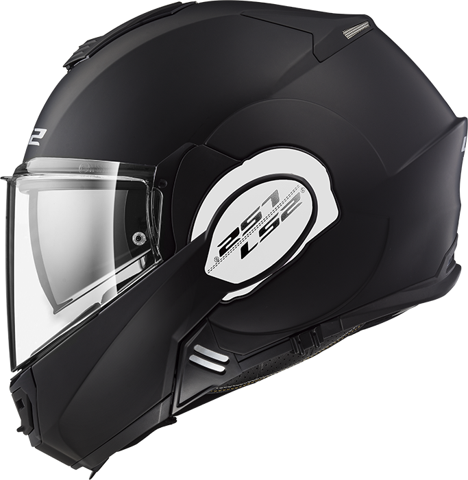 CASCO ABATIBLE LS2 VALIANT NEGRO MATE - VALIANT