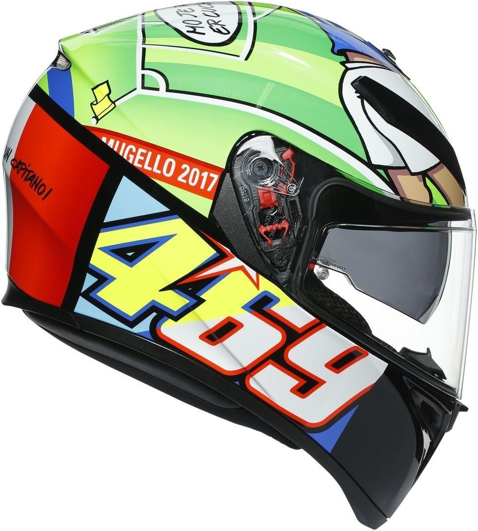 CASCO AGV K3 SV TOP ROSSI MUGELLO 2017 VERDE - K3SV