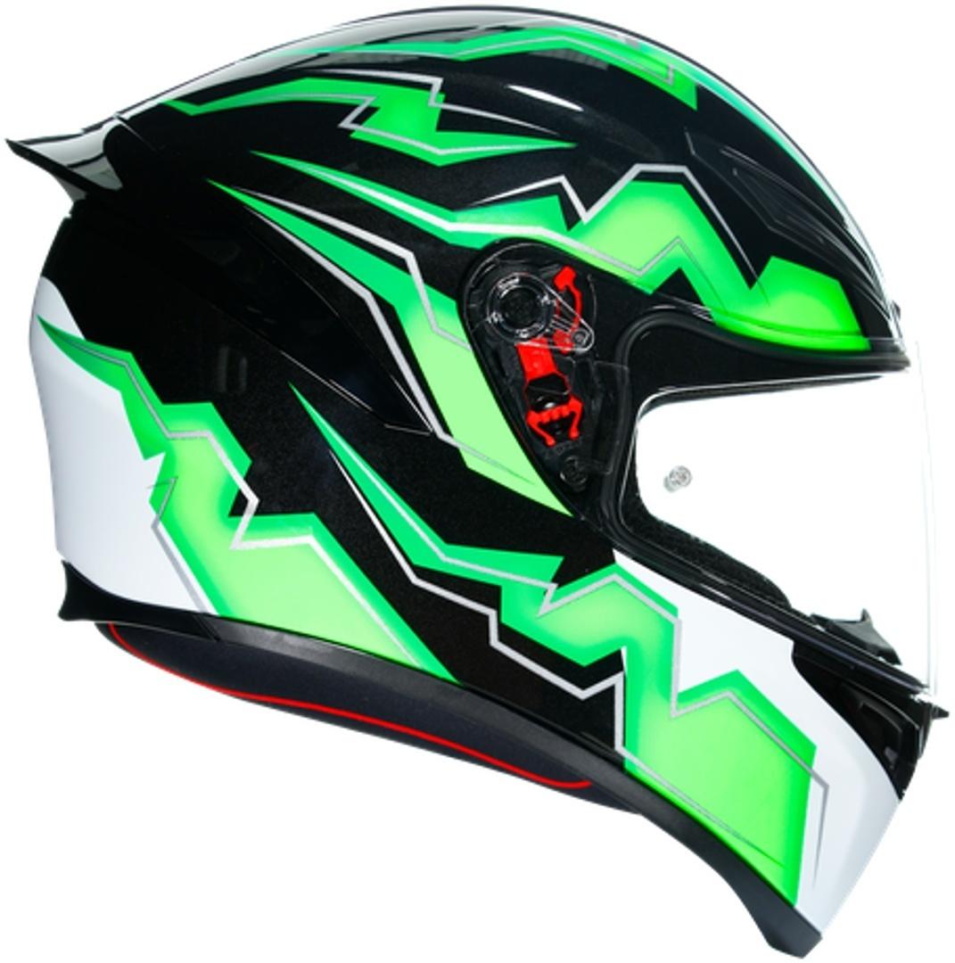 CASCO AGV K1 MULTI KRIPTON NEGRO CON VERDE - K1