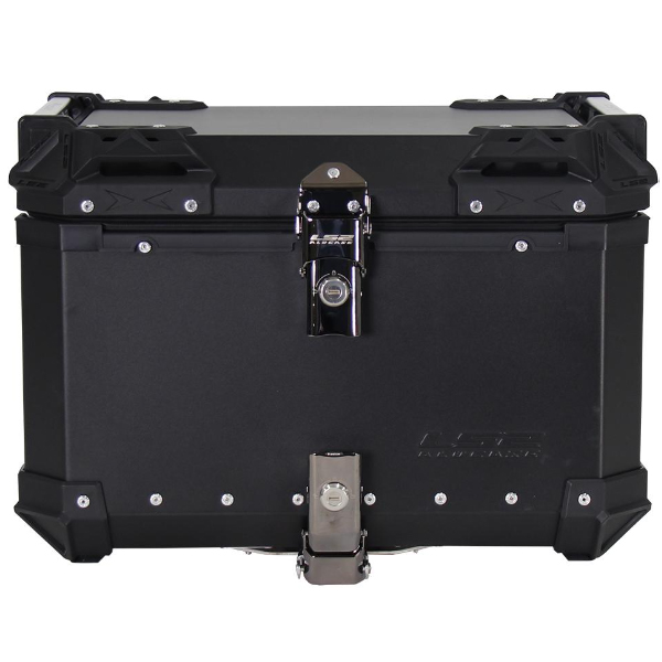 BAUL TRASERO MOTOCICLETA LS2 ALUMINIO NEGRO 55 LTS - B55