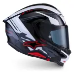 CASCO ALPINESTARS SUPERTECH S-R7 A-CORE NGO/ROJO/BLANCO