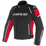 Chamarra Dainese Racing 3 D-Dry NGO/ROJO