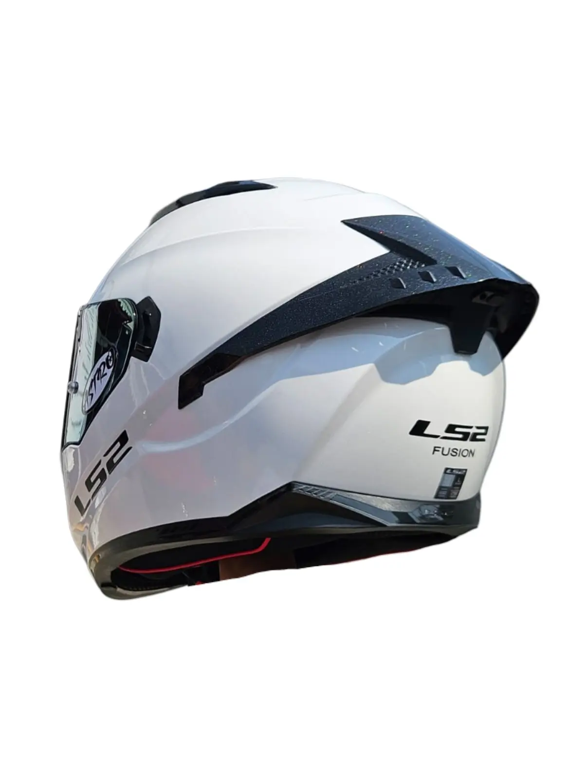 CASCO FUSION LS2 FF806 CON LED E INTERCOM BLANCO