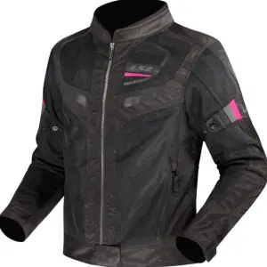 CHAMARRA LS2 GARDA NEGRO ROSA DAMA