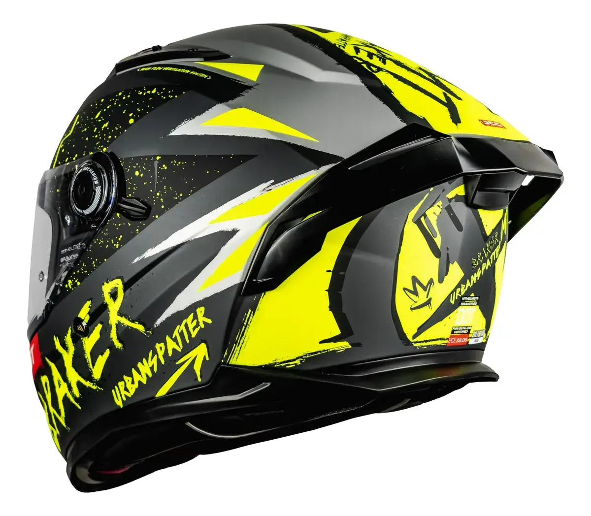 CASCO MT HELMETS FF128sv BRAKER SV URBANSPATTER GRIS/ AMA
