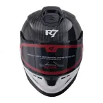 CASCO R7 STRYKER NEGRO BLANCO ROJO