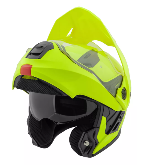 Casco Abatible Joe Rocket Rkt 500 Solid Neón Brillante