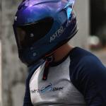 CASCO ASTRO ULTRA VERTIGO CROMATICO AZUL ECE2206 DOT S