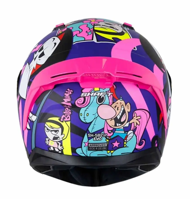 Casco Integral Shaft SH-582 SP Billy y Mandy PURPURA